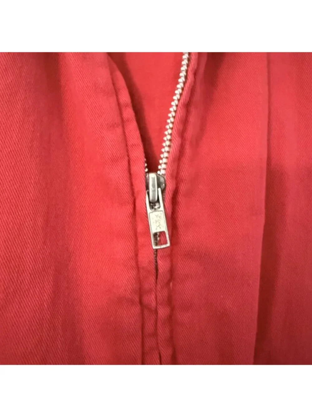 VTG Polo Ralph Lauren Red RL-92 USA Full Zip Collared Cotton Jacket Mens Small